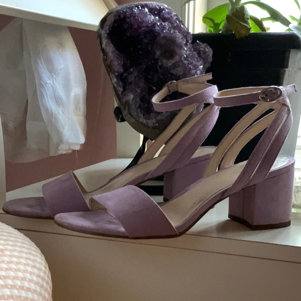 Nine West Light Purple Galletto Block Heels